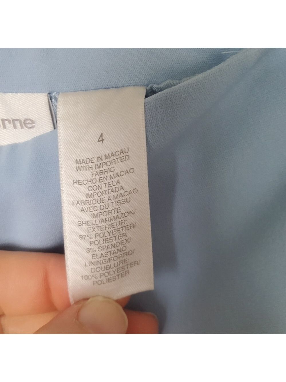 Liz Claiborne Suits Womens Slack Pants Baby Blue Size 4 - Picture 5 of 7